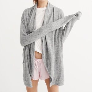 Abercrombie & Fitch Cozy Jersey Knit Cardigan